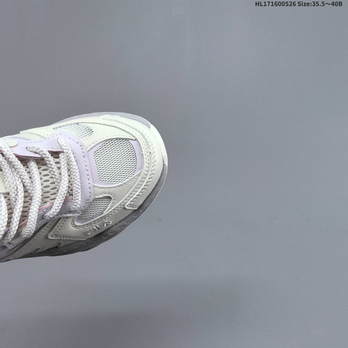 FILA FERN Low-Cut Sneakers in Ivory and Lavender - product image from the listing.