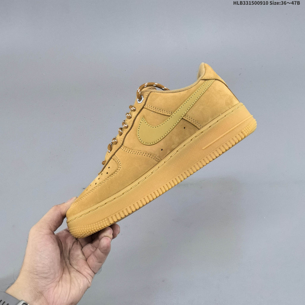 Nike Air Force 1 Low Wheat Trainers CJ9179-200 - product image from the listing.