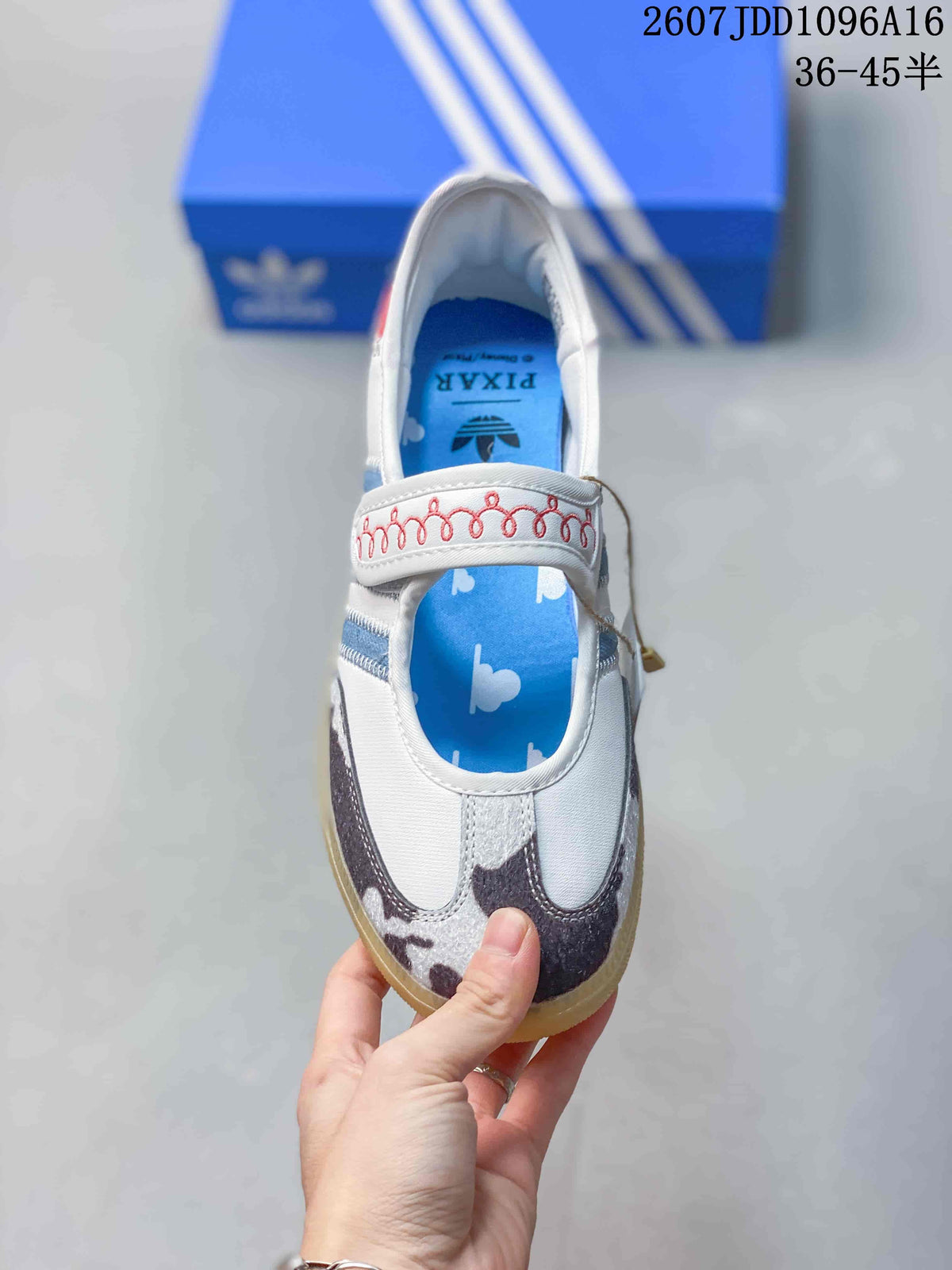 adidas Samba Jane W White Velcro Trainers 711060TIT - product image from the listing.