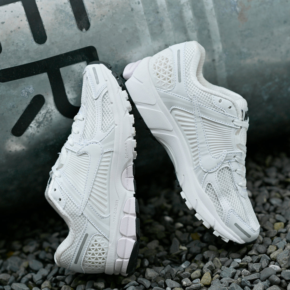 Nike Air Zoom Vomero 5 Running Sneakers in White - product image from the listing.