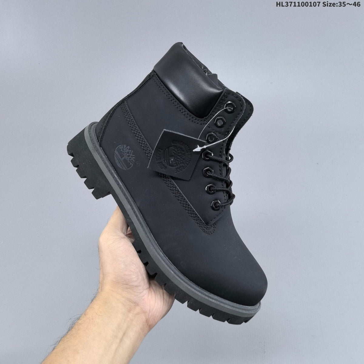 Timberland Lace-Up Ankle Boots in Wheat or in Black - product image from the listing.