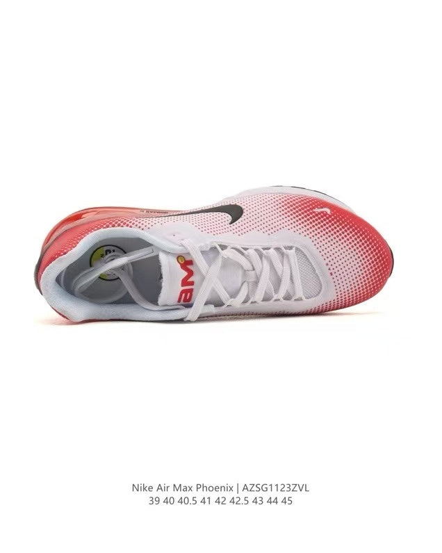 Nike Air Max Phoenix Running Sneakers in White Red LZSG1123ZVL - product image from the listing.