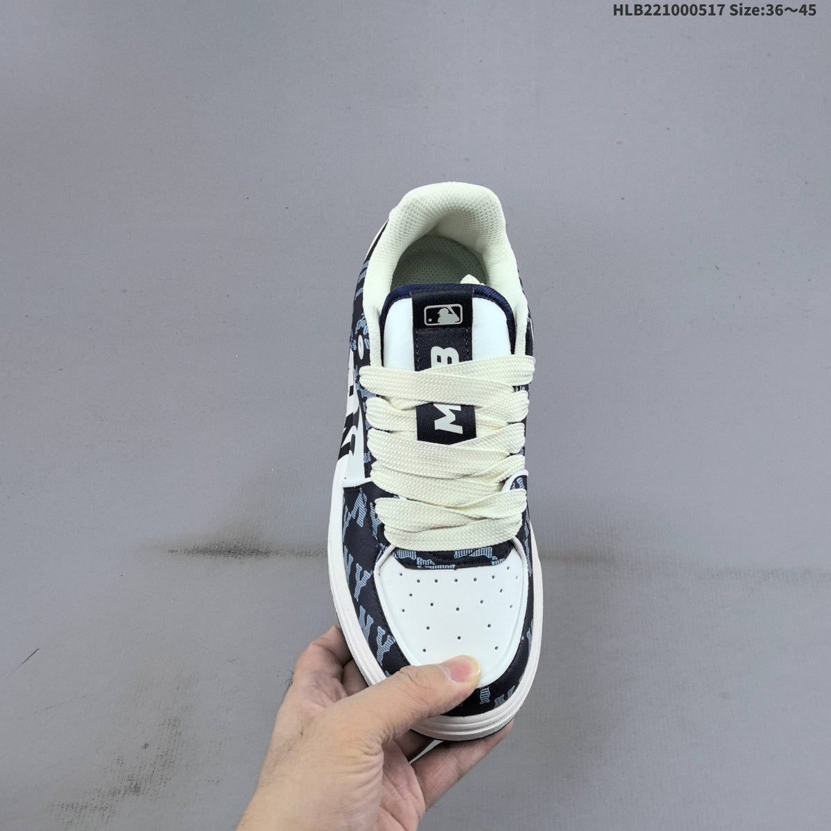 MLB New York Yankees Platform Sneakers, in Navy and White - product image from the listing.