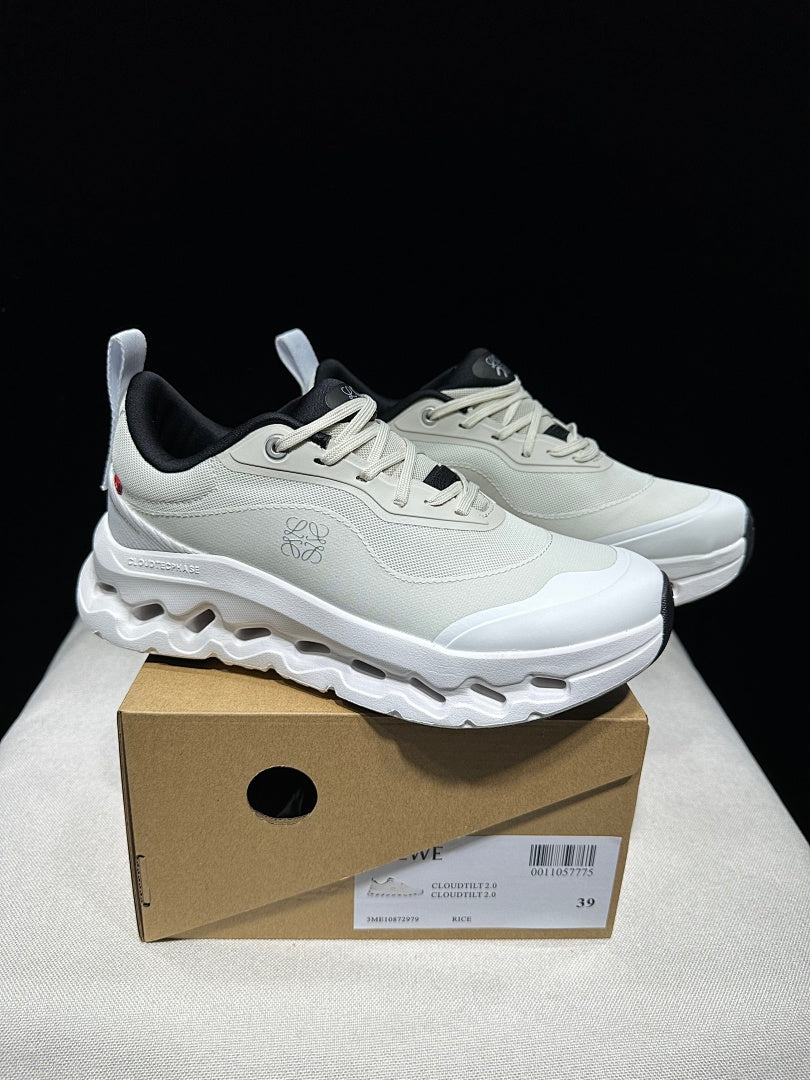 On Running x Loewe Cloudtilt 2.0 Trainers in Rice - product image from the listing.