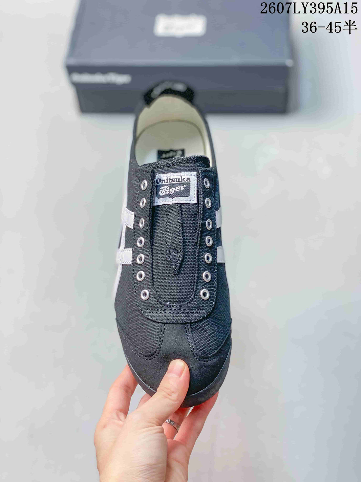 Onitsuka Tiger Mexico 66 Deluxe Sneakers in Black White 2607LY395A15 - product image from the listing.