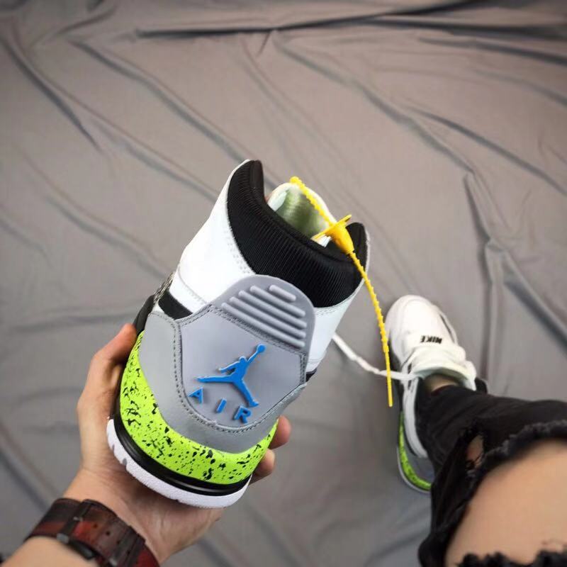 Air Jordan Legacy 312 High-Top Sneakers White Black Volt - product image from the listing.
