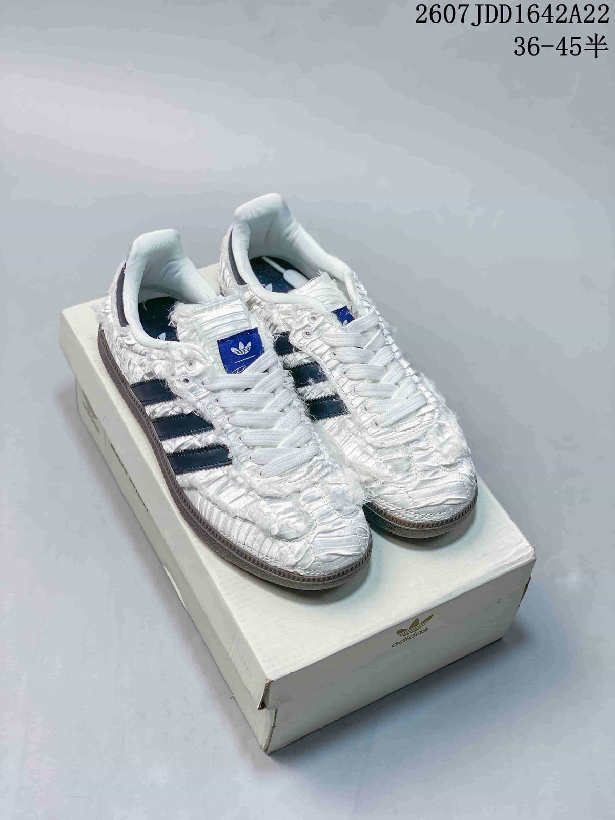 adidas Originals x Caroline Samba OG Ruched Low-Cut Sneakers - product image from the listing.