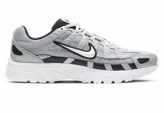 Nike Silver Grey White Mesh Trainers - product image from the listing.