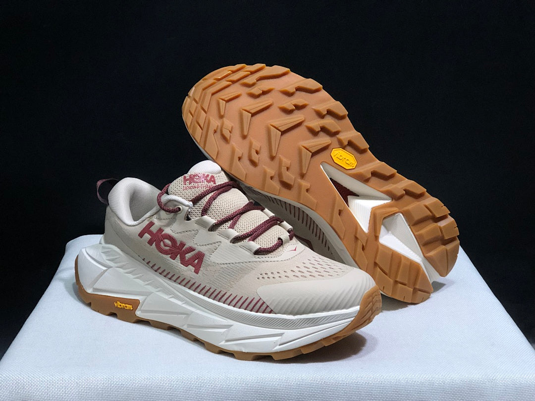 Beige HOKA Skyline Float X Trail Sneakers - product image from the listing.