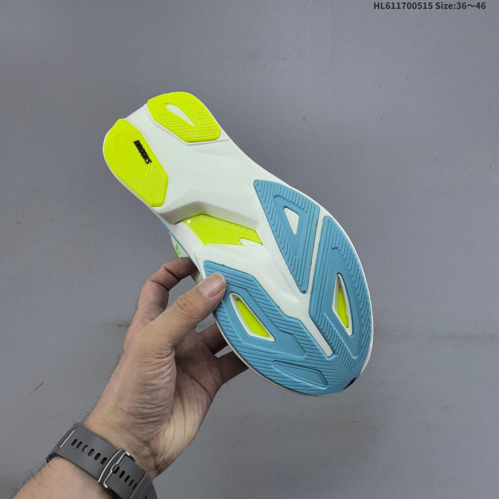 Brooks Hyperion Max 3 Running Shoes, in White Blue - product image from the listing.