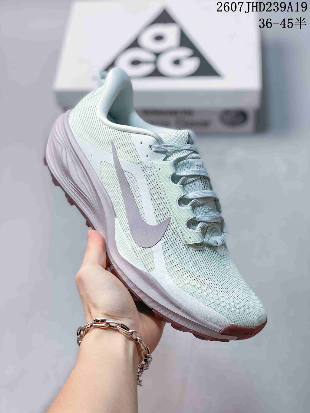 Nike ACG Pegasus Trail Jade Horizon Trainers - product image from the listing.