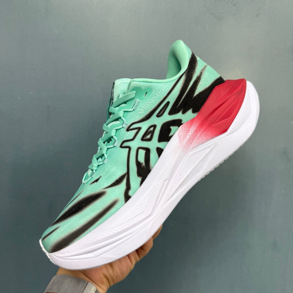 Nike Alphafly 3 Road Racing Shoes in Mint Black Red - product image from the listing.