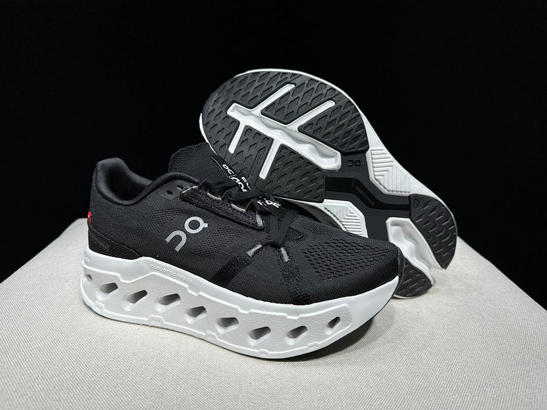 On CloudEclipse Running Shoes in Black and White - product image from the listing.