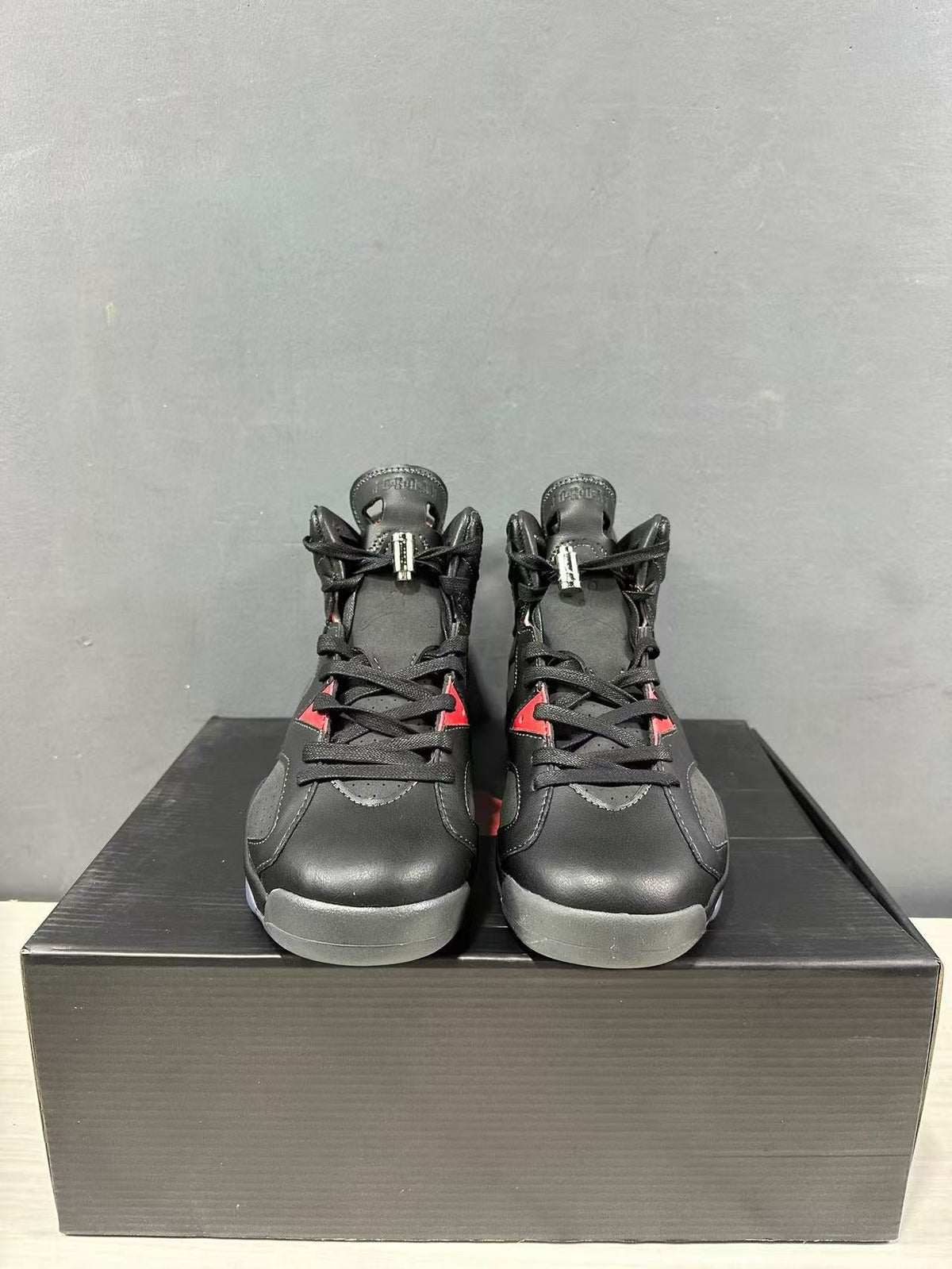 Air Jordan 6 BIN 23 Black High-Top Sneakers II6558-001 - product image from the listing.