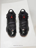 Jordan 6 Rings High-Top Sneakers in Black Red - product image from the listing.