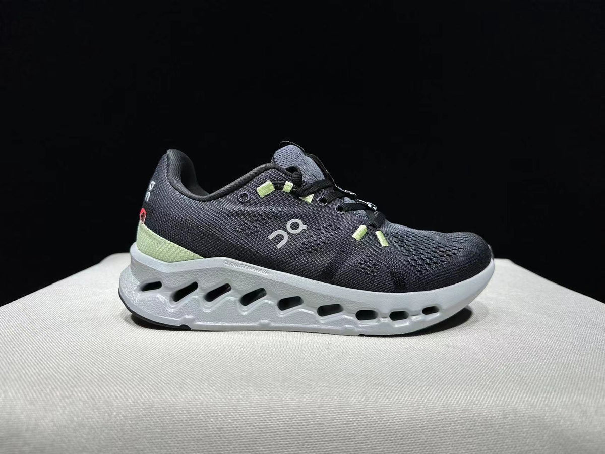 Black and Glacier On Cloudsurfer Running Shoes - product image from the listing.