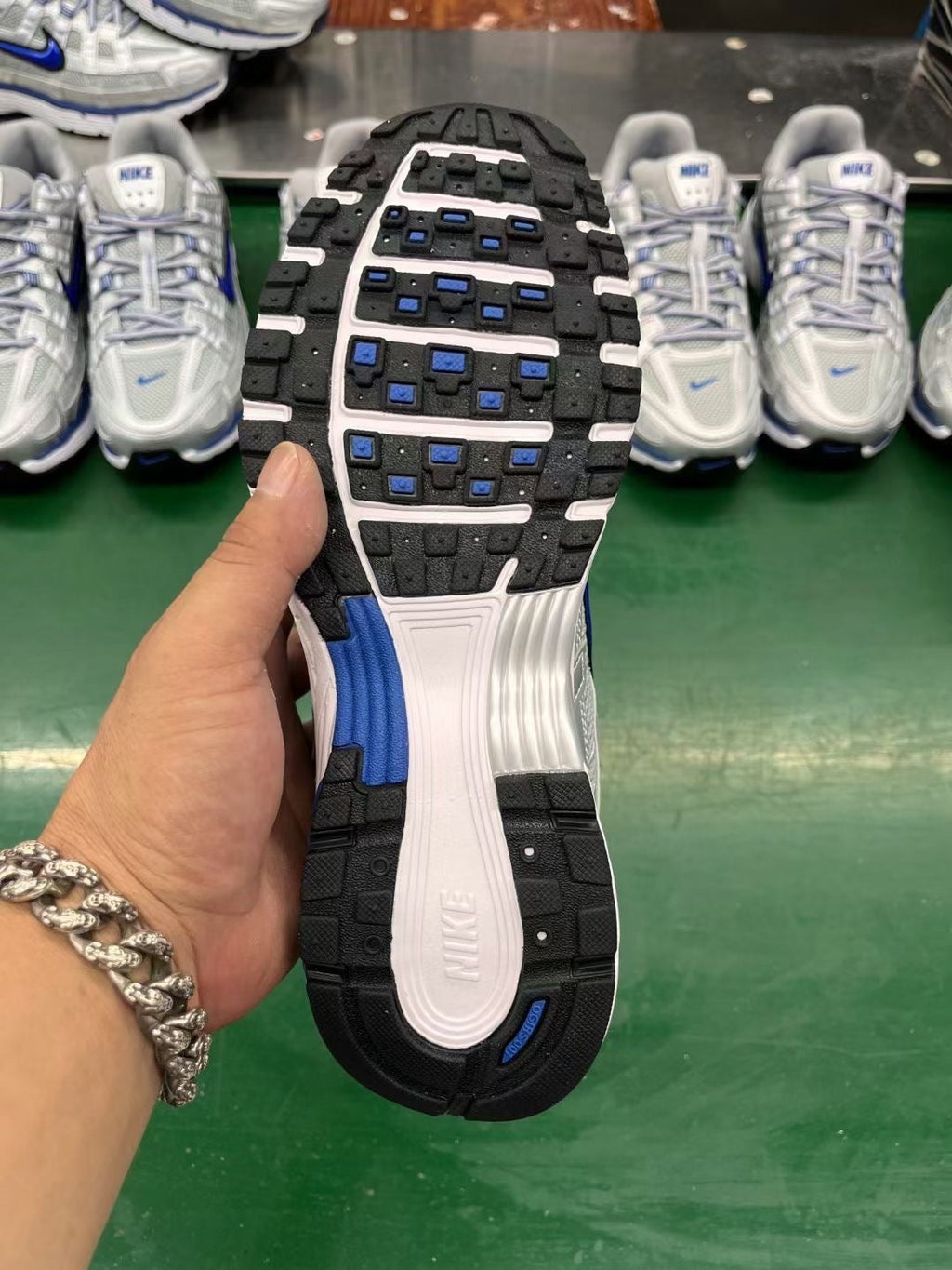 Nike P-6000 Sneakers in Silver Blue BV1021-001 - product image from the listing.