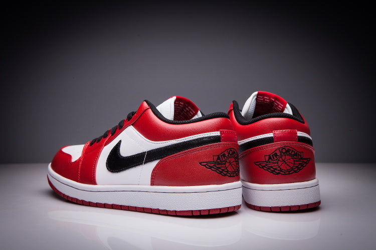 Air Jordan 1 Low Chicago Sneakers in Red White Black - product image from the listing.