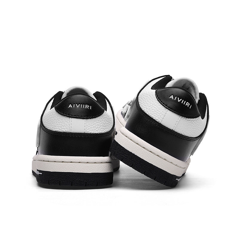 AIVIIRI MFS003-004 Low-Top Sneakers in Black and White - product image from the listing.