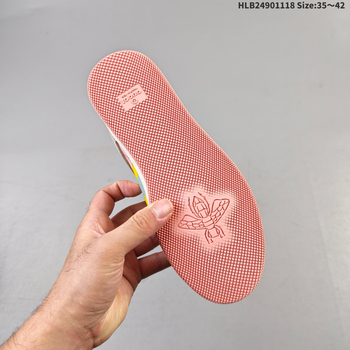 Gucci Screener Low-Top Sneakers in Beige, in Pink and Multicolor - product image from the listing.