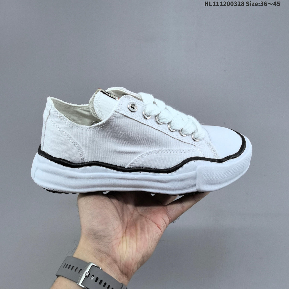 Maison MIHARA YASUHIRO Original Sole Canvas Low Trainers - product image from the listing.