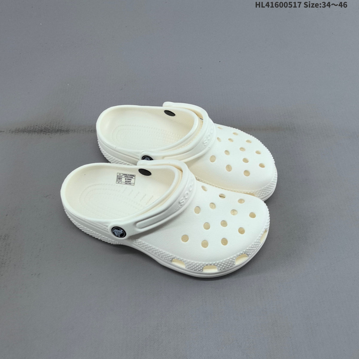 White Crocs Classic Clog - product photo shown in the listing for this item.