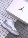 Air Jordan 11 White Glitter High-Top Sneakers - product image from the listing.