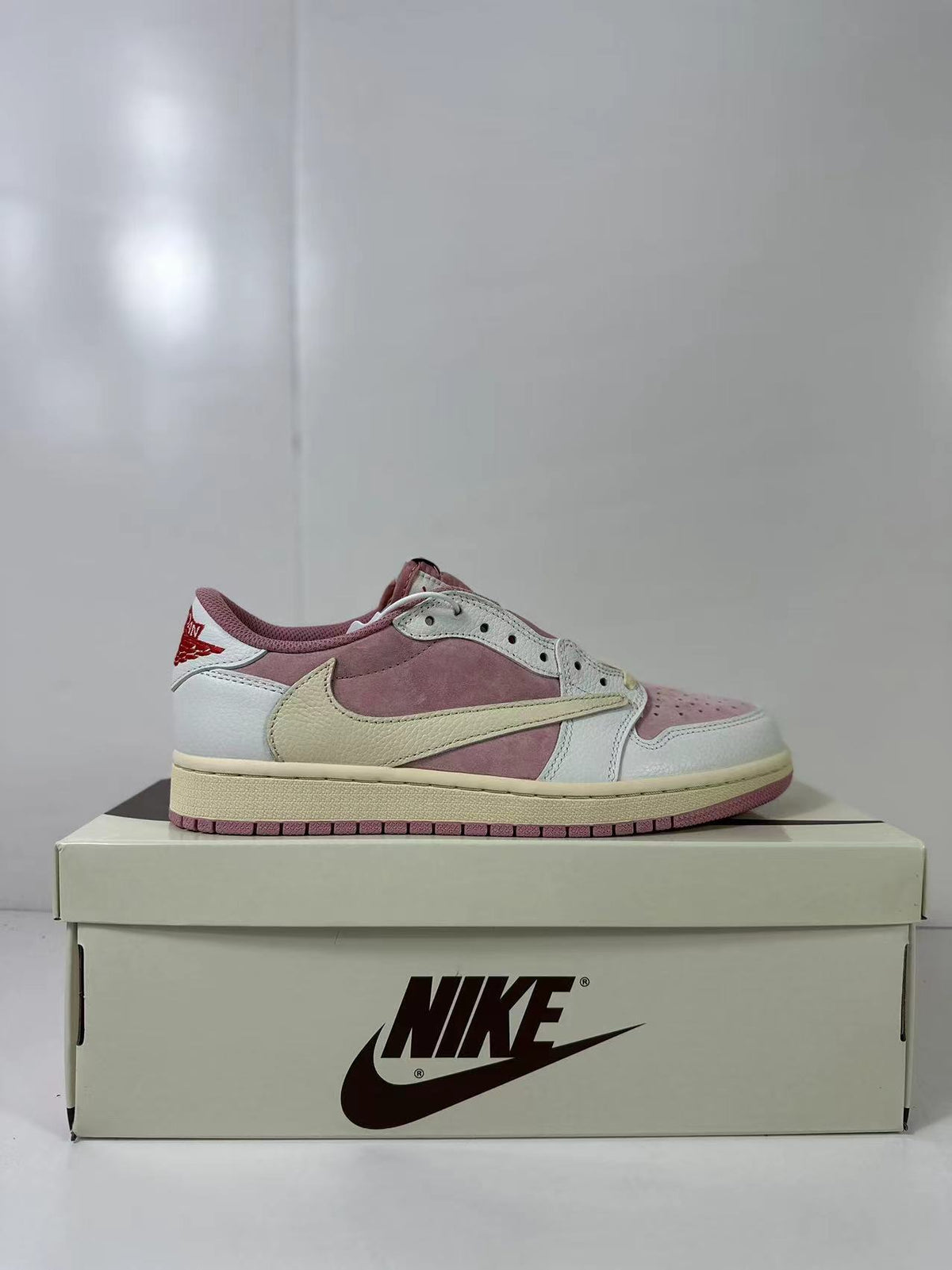 Nike Air Jordan 1 Low Travis Scott in White Pink DM7866-600 - product image from the listing.