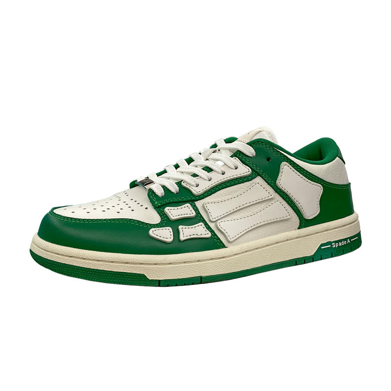 Spade A Low-Top Sneakers in Green and White FS003-344 - product image from the listing.