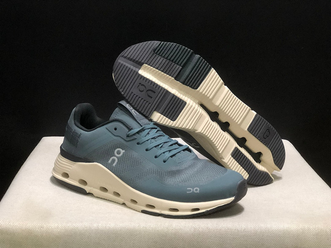 Blue and Cream On Cloudnova Form 2 Sneakers - product image from the listing.