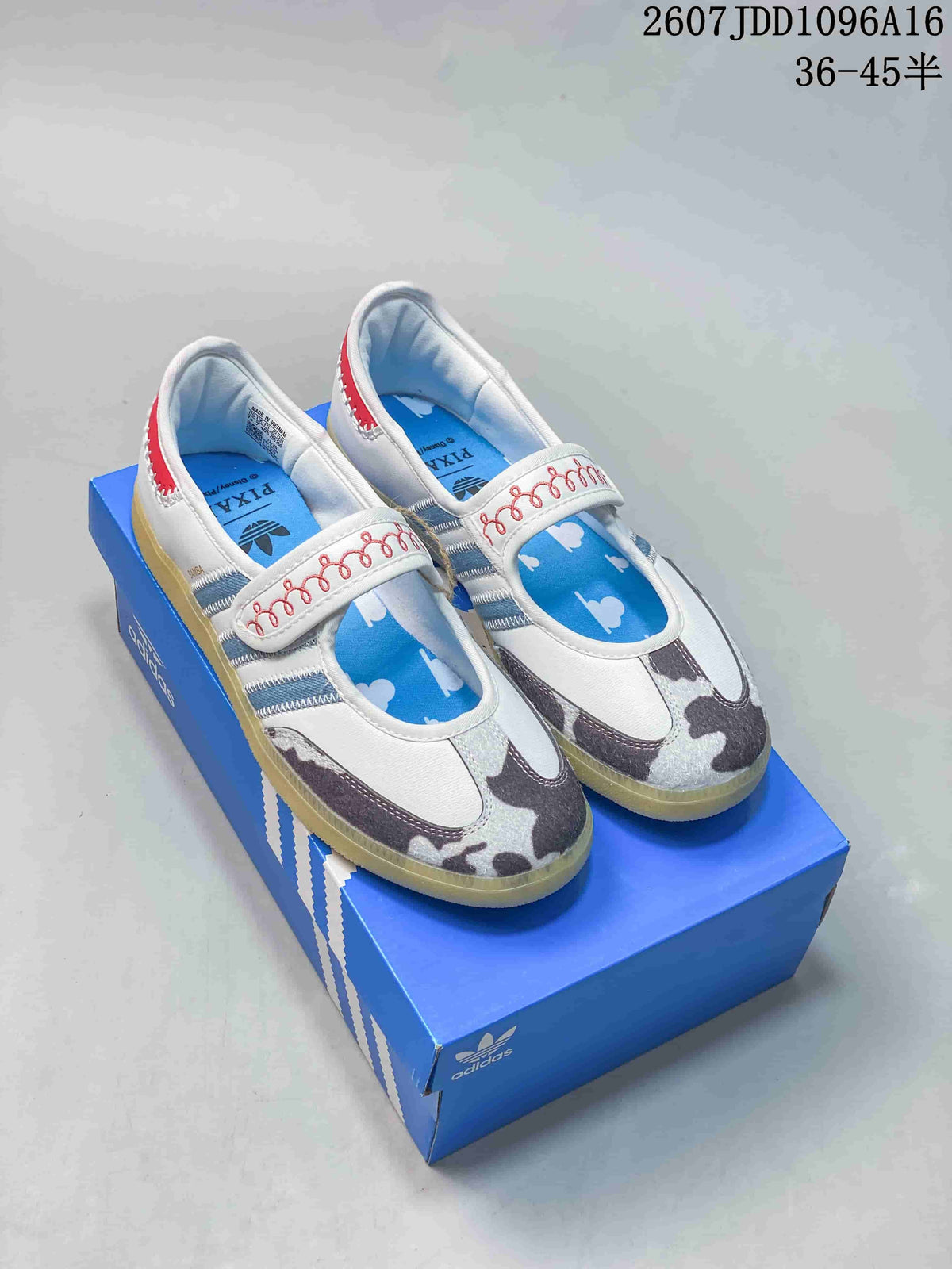 adidas Samba Jane W White Velcro Trainers 711060TIT - product image from the listing.