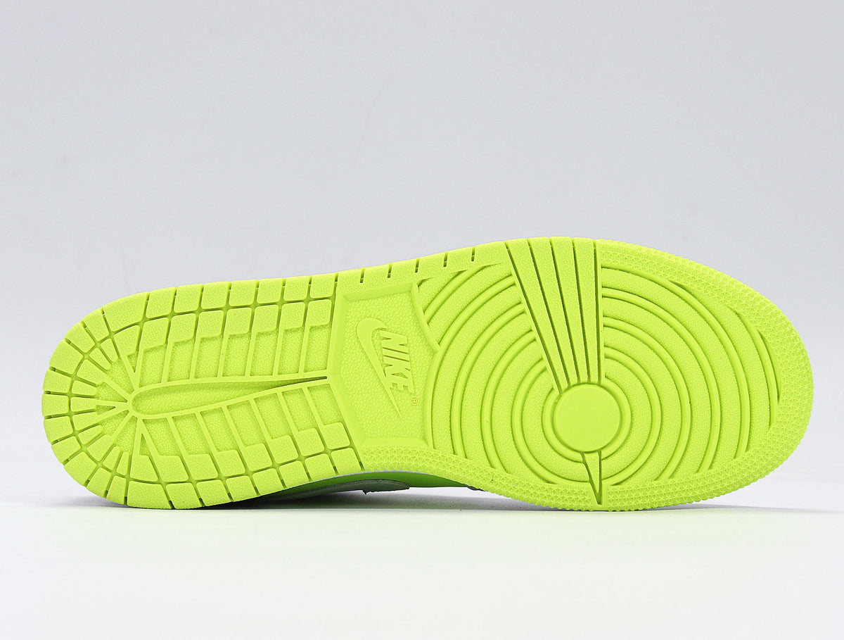 Jordan 1 Low Sneakers in Yellow Orange 554725-870 - product image from the listing.