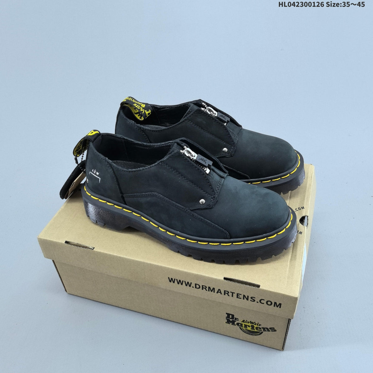 Dr. Martens Sinclair Black Platform Footwear - product image from the listing.