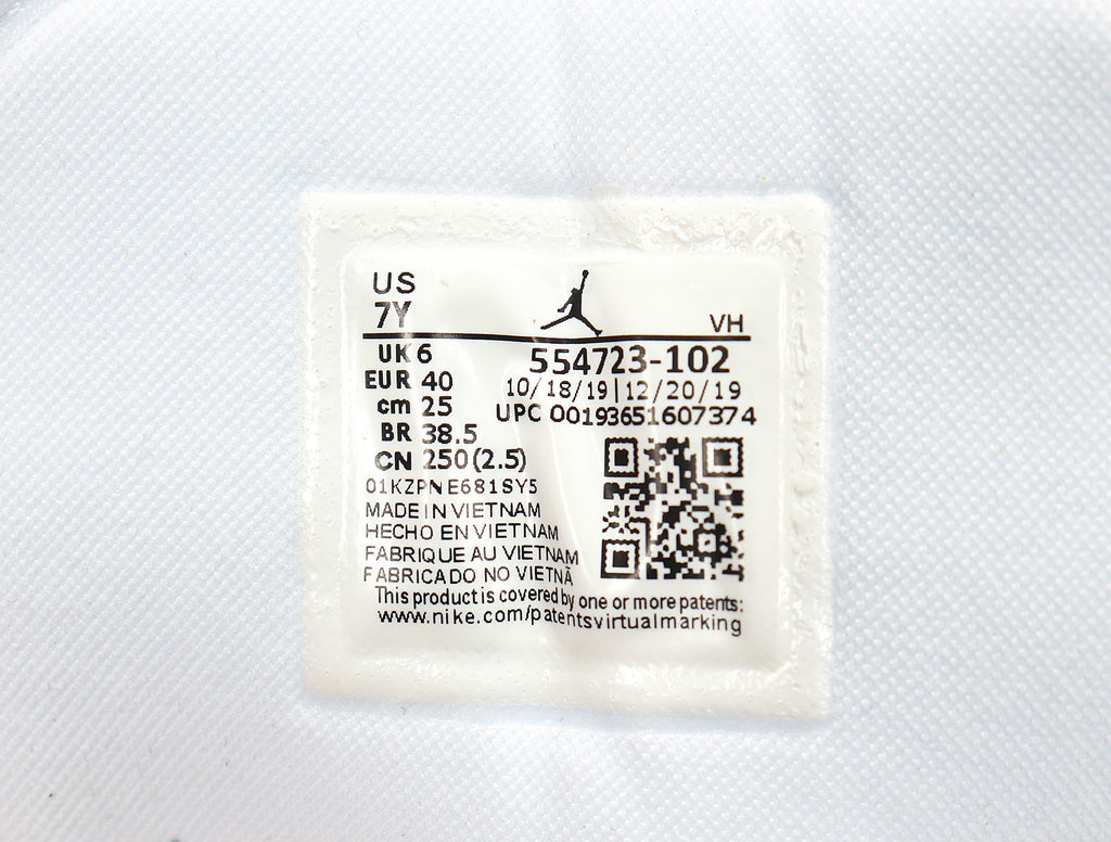 Air Jordan 1 Low White and Pink Sneakers - product image from the listing.