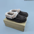 Classic Mini Dipper Suede Slippers with Faux-Fur Trim by UGG - product image from the listing.