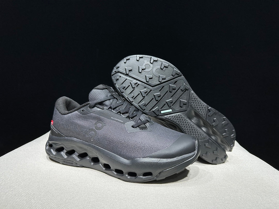 On Cloudsurfer Trail 2 Waterproof Trail Running Shoes, in Black - product image from the listing.