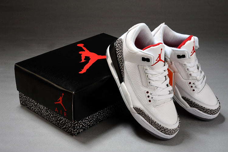 Air Jordan 3 White Black High-Top Sneakers - product image from the listing.