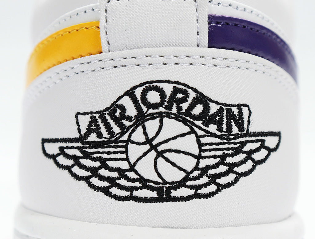 White Multicolor Swoosh - Nike Air Jordan 1 Low CW7009-100 - product image from the listing.
