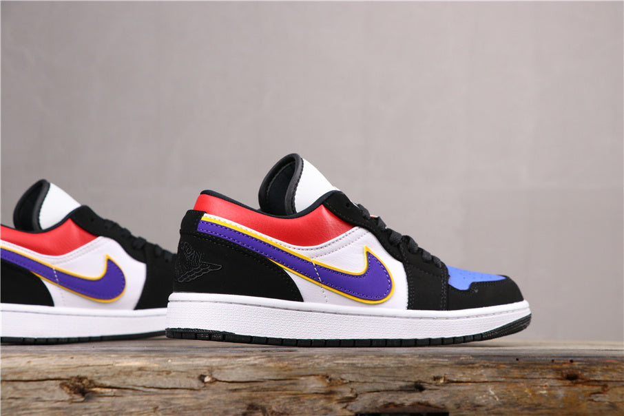 Golf Purple Swoosh Sneakers - Jordan 1 Low CJ9216-051 - product image from the listing.