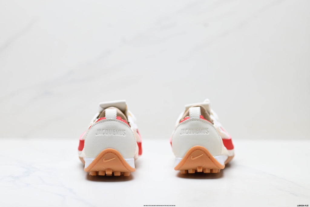 White and Red Nike x Jacquemus Low-Profile Sneakers - product image from the listing.