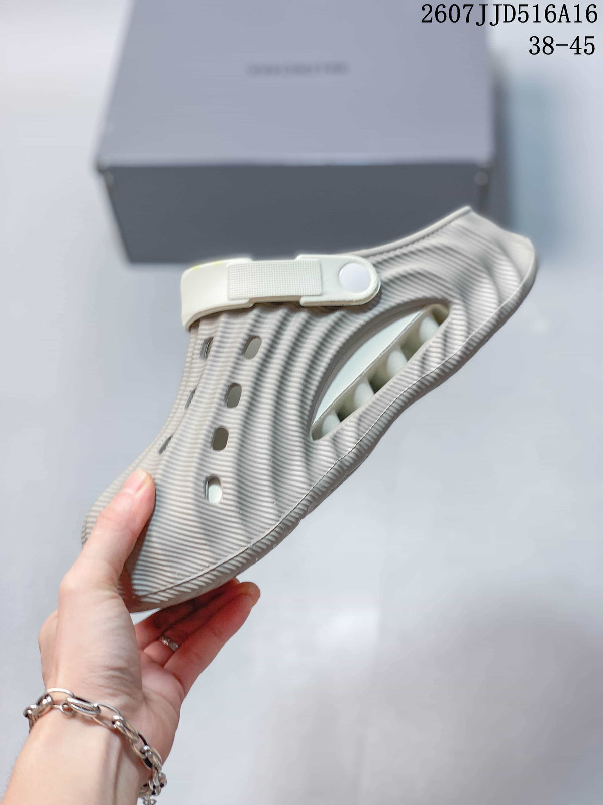 Wave-Textured Closed-Toe Clogs Beige Style 2607JJD516A16 by Balenciaga - product image from the listing.