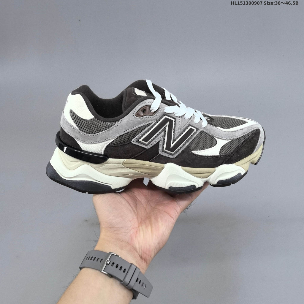 Black and Gray New Balance 9060 Sneakers - product image from the listing.