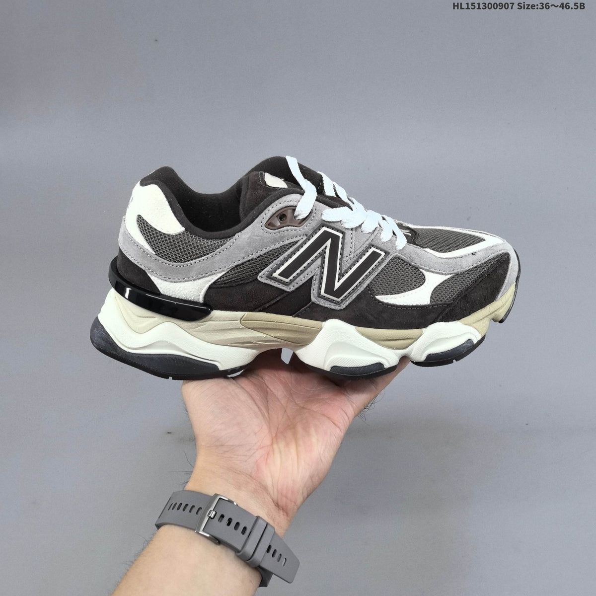 Black and Gray New Balance 9060 Sneakers - product image from the listing.