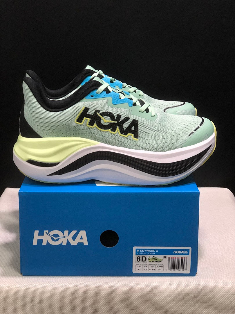 Mint Green HOKA Skyward X Running Shoes - product image from the listing.