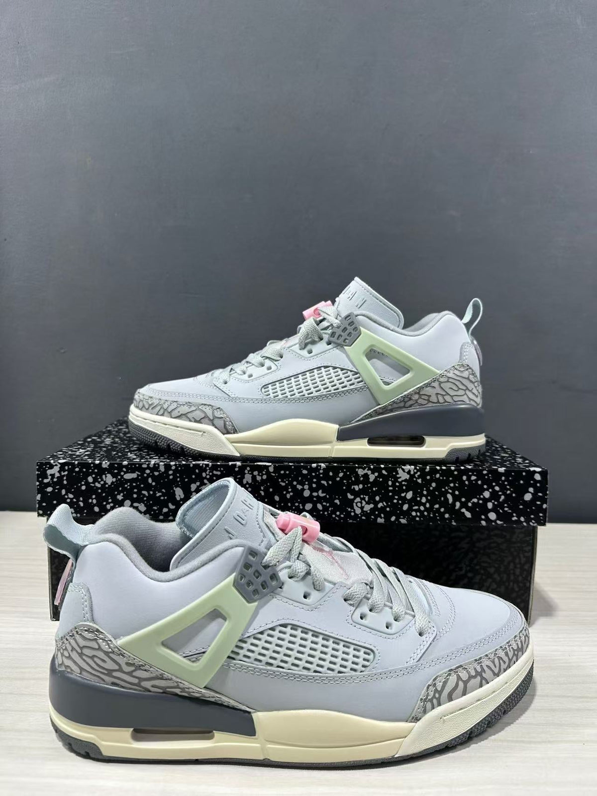 Jordan Spizike Low AJ 3.5 in Gray White FQ1759-401 - product image from the listing.
