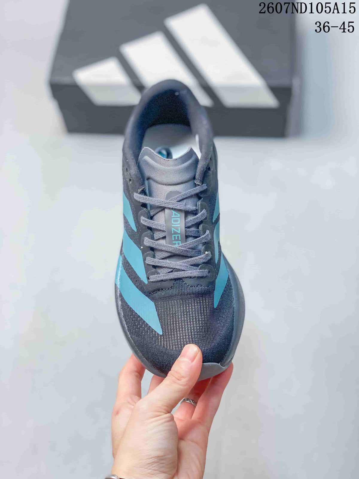 Adidas Adizero Evo SL Sneakers in Dark Gray Blue 2607ND105A15 - product image from the listing.