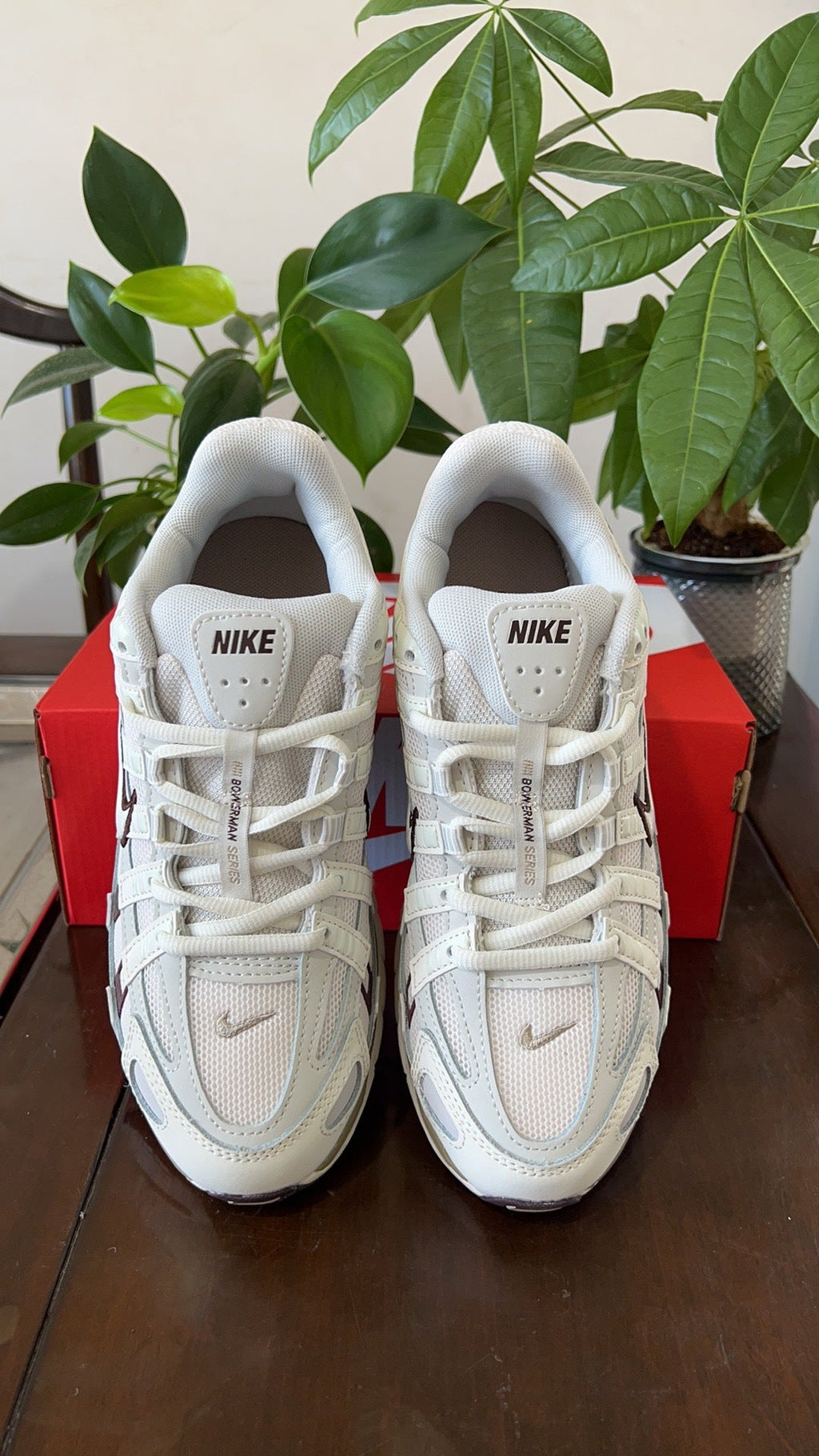 Nike P-6000 Sneakers in White Olive HF0728-201 - product image from the listing.