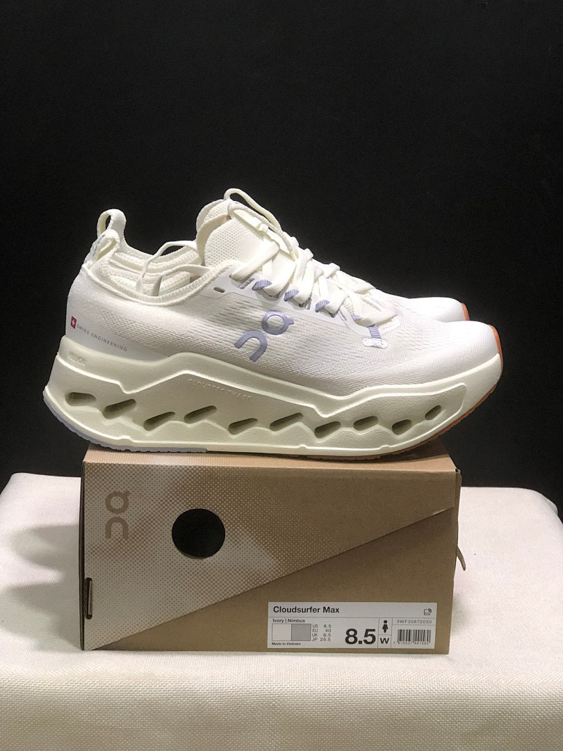 On Cloudsurfer Max Ivory Nimbus Sneakers for Running - product image from the listing.