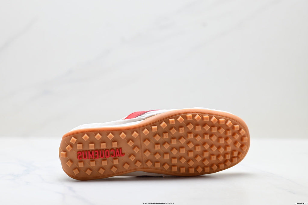 Jacquemus x Nike Jacumoon Sneakers in White Red Gum - product image from the listing.