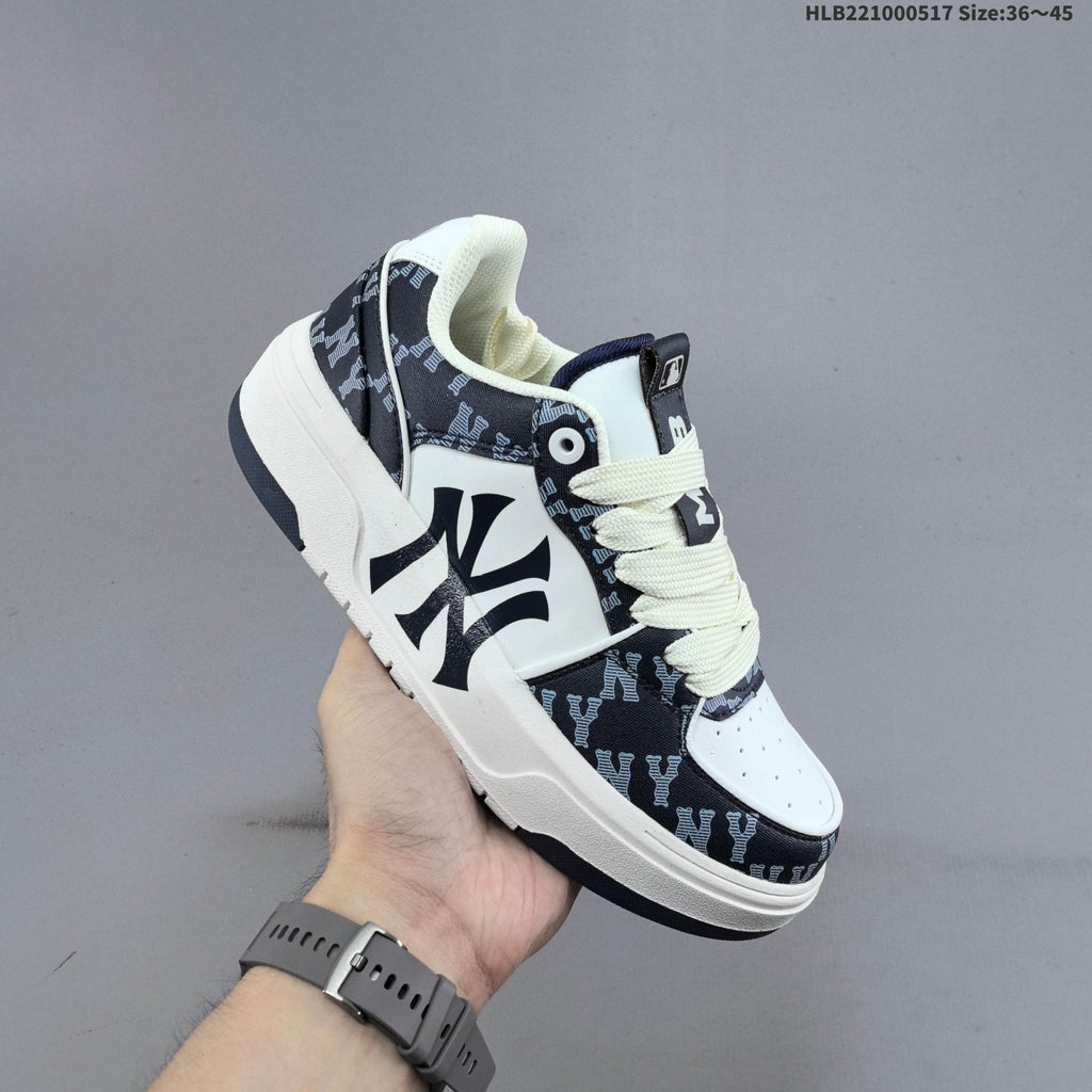 MLB New York Yankees Platform Sneakers, in Navy and White - product image from the listing.